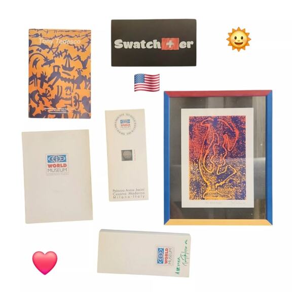 Swatch Solar Watch SUNSCRATCH SRM103PACK World Museum Tony Tedesco New Art